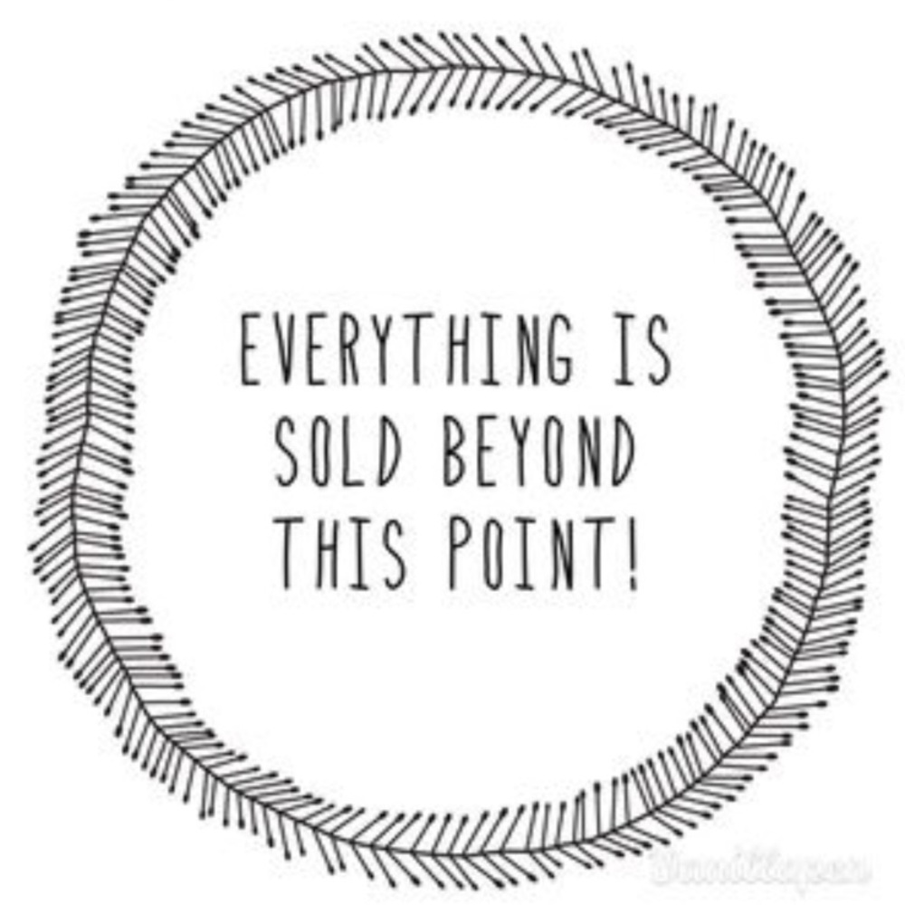 Sold items